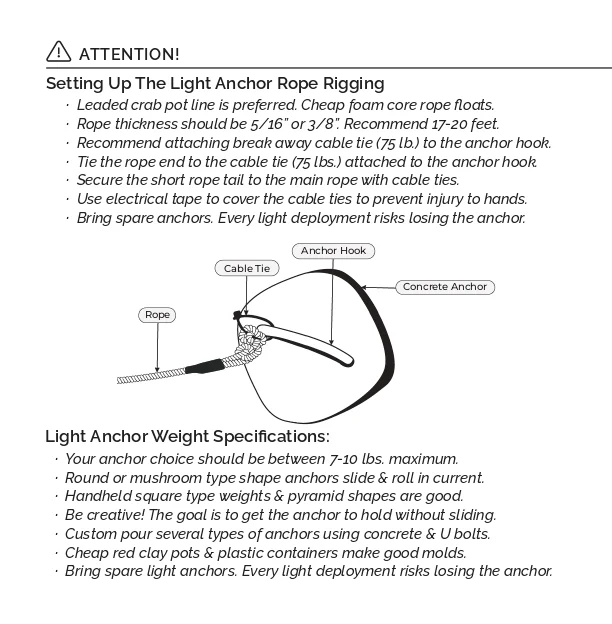 Tips For anchoring MacDaddy Fishing Lights