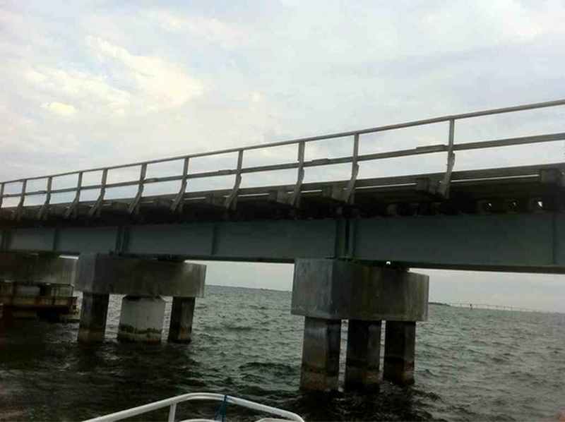 Brevard County railroad bridge shrimping hot spot